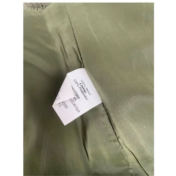J crew olive/ army green mini skirt wool - lined skirt size 4 - Picture 5 of 9